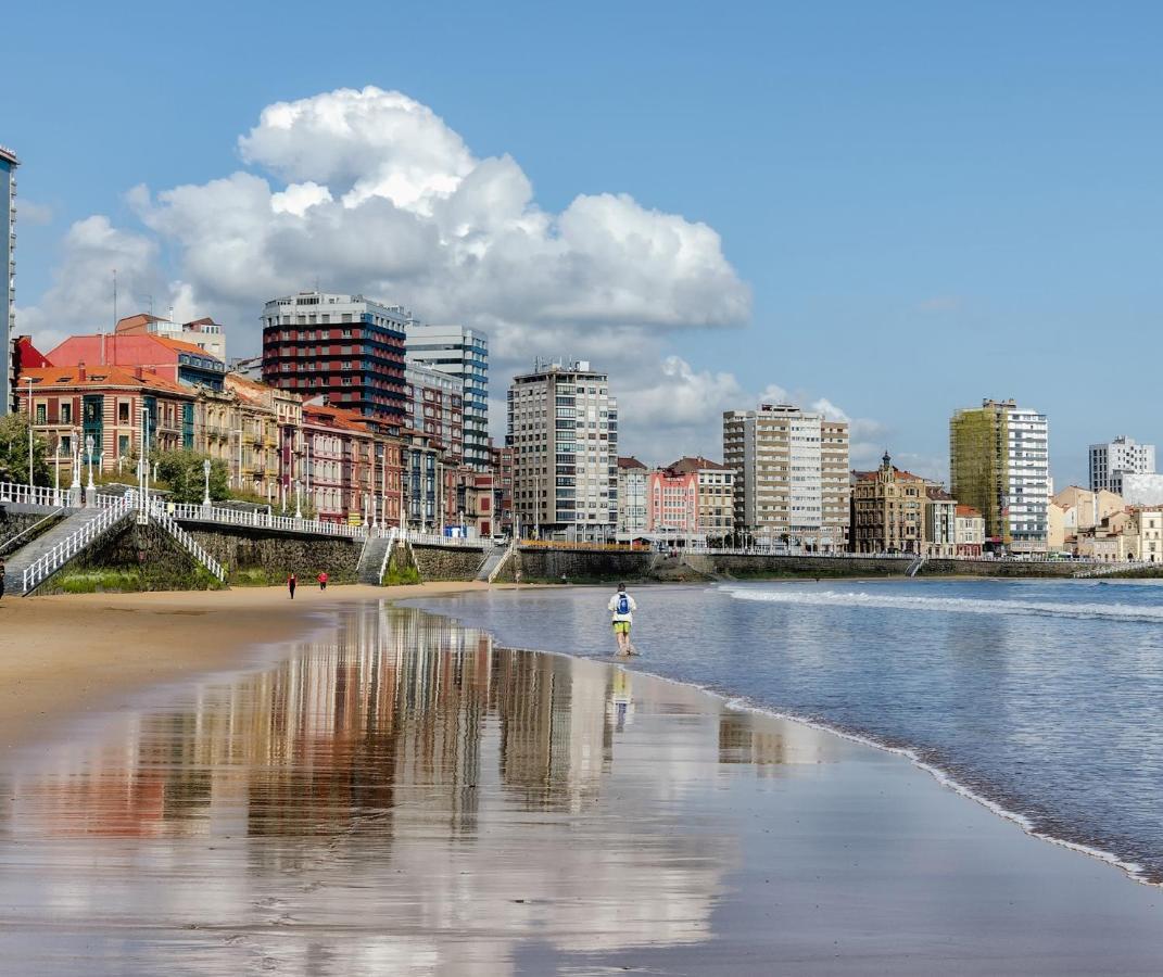 Apartamento Mar Al Mar - Estupendo Piso A Un Paso De La Playa - Vut-2088-As Gijón Exterior foto